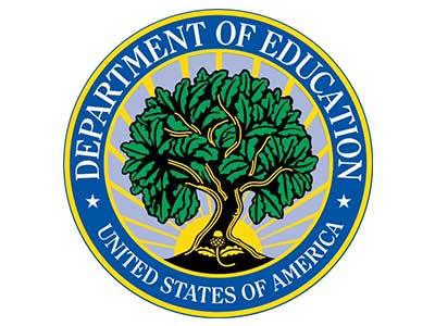 A picture of the department of education seal.